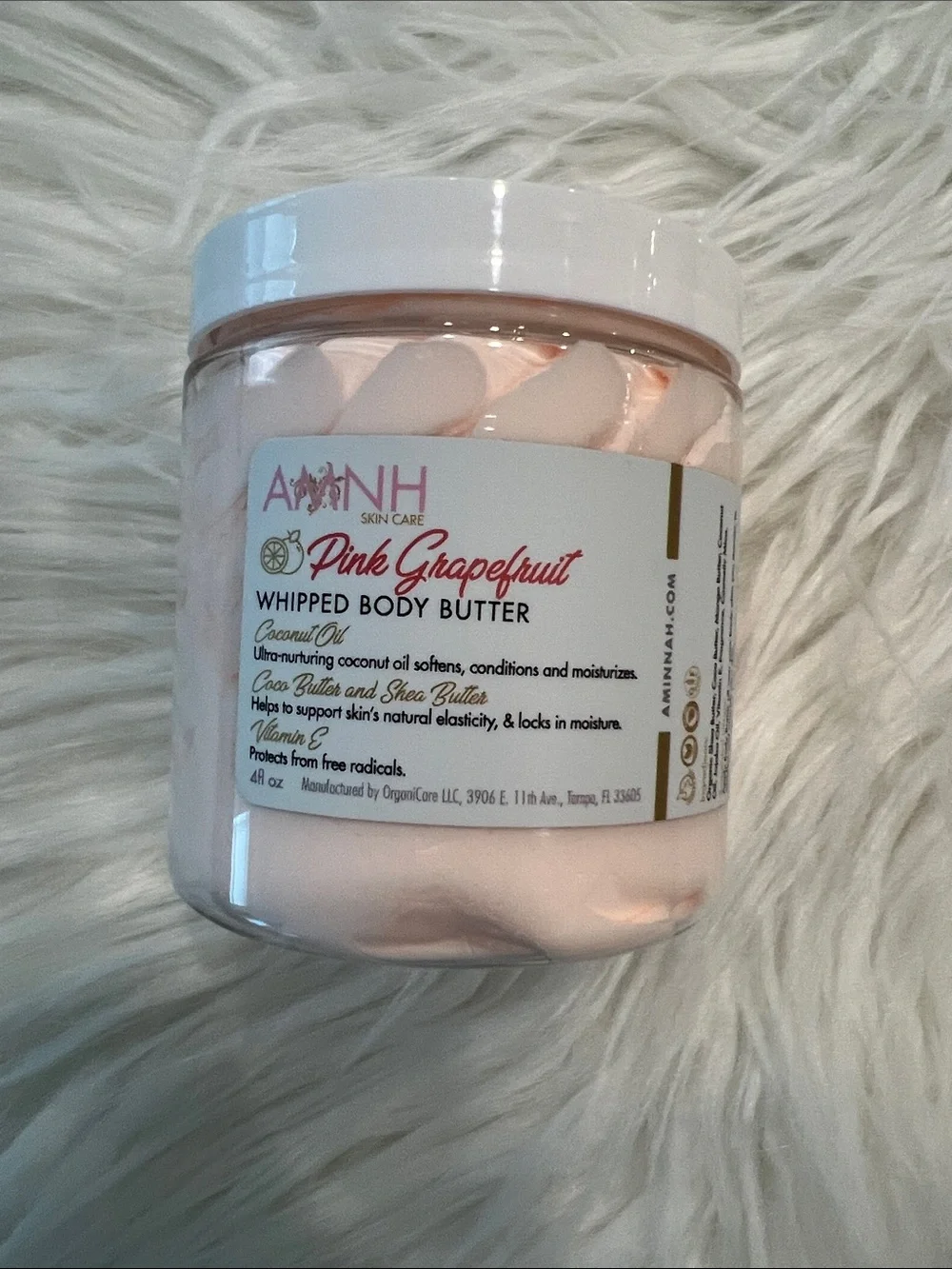 NWT Aminnah Pink Grapefruit Whipped Body Butter retails $38.00 USD